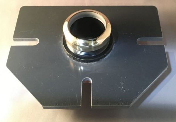 top view of conversion plate for Gaylan hightank toilets