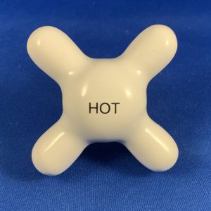 Hot ceramic cross faucet handle