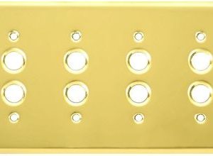 brass switch plate for push button switches