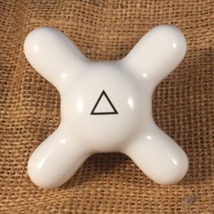 Diverter white ceramic cross handle