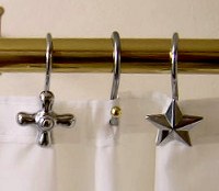 Shower Curtains and Pins