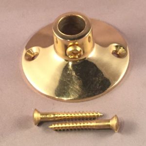 1/2" ID support flange, finished brass