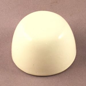 Ivory round ceramic bolt cap