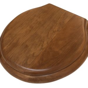 Finished Cherry round front toilet seat