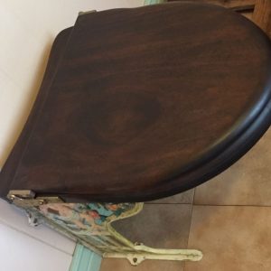 antique throne seat top view