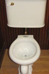Lydia toilet low tank prop rental only