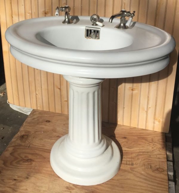 Prop rental antique pedestal sink
