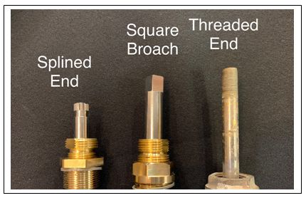 Photo shows various stem ends