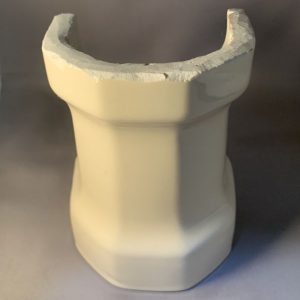 Kohler Ceramic flush tube cover for top spud toilets