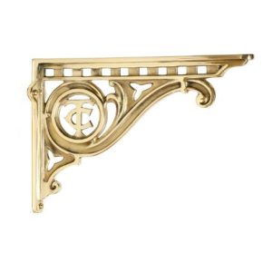 Thomas Crapper basin bracket Brass with TC logo
