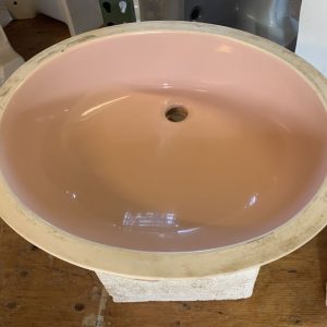 Vintage Pink undermount sink