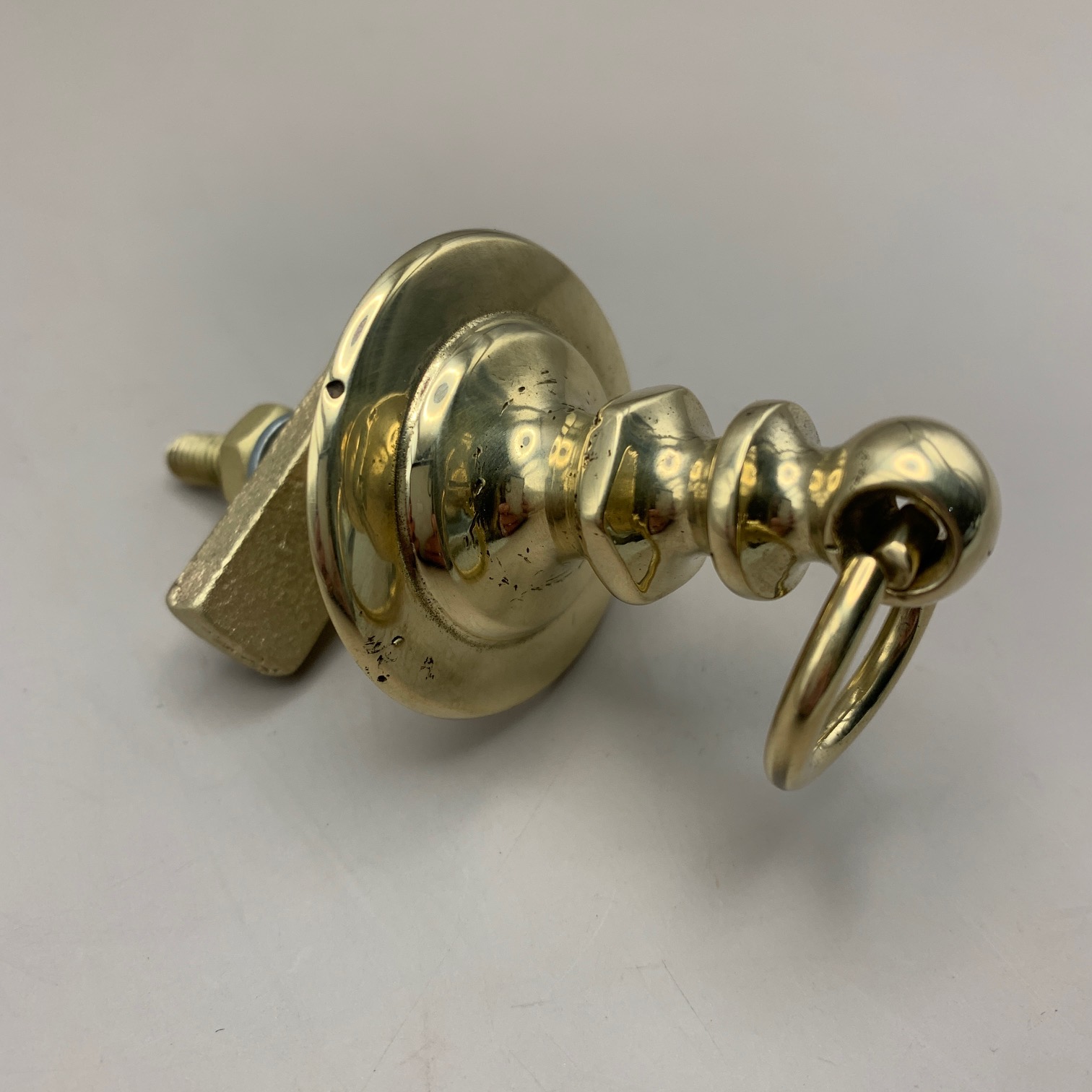 Original Vintage Brass Chainstay and Hole Cover - Image 4
