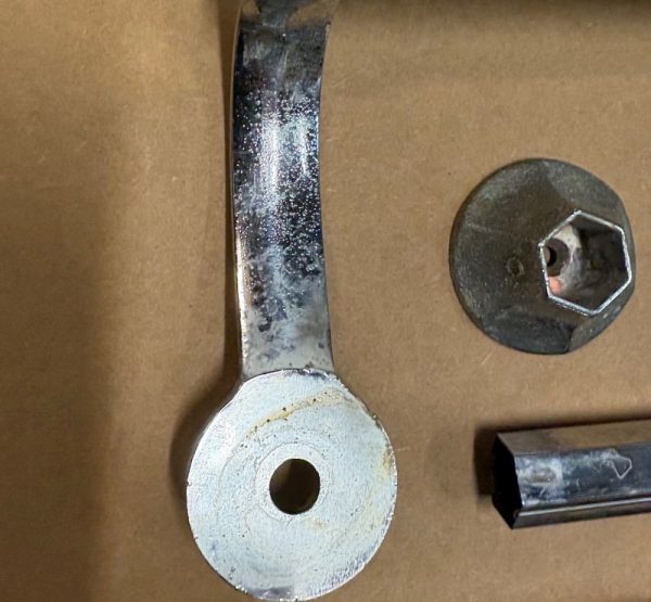 closeup of sink leg set