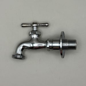 Chrome hose bibb faucet