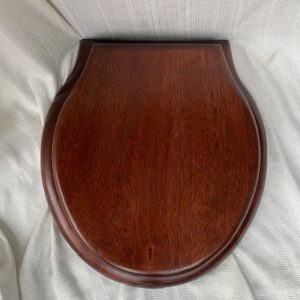 ound Front Mahogany Toilet Seat Rich Red Stain Barely B Grade