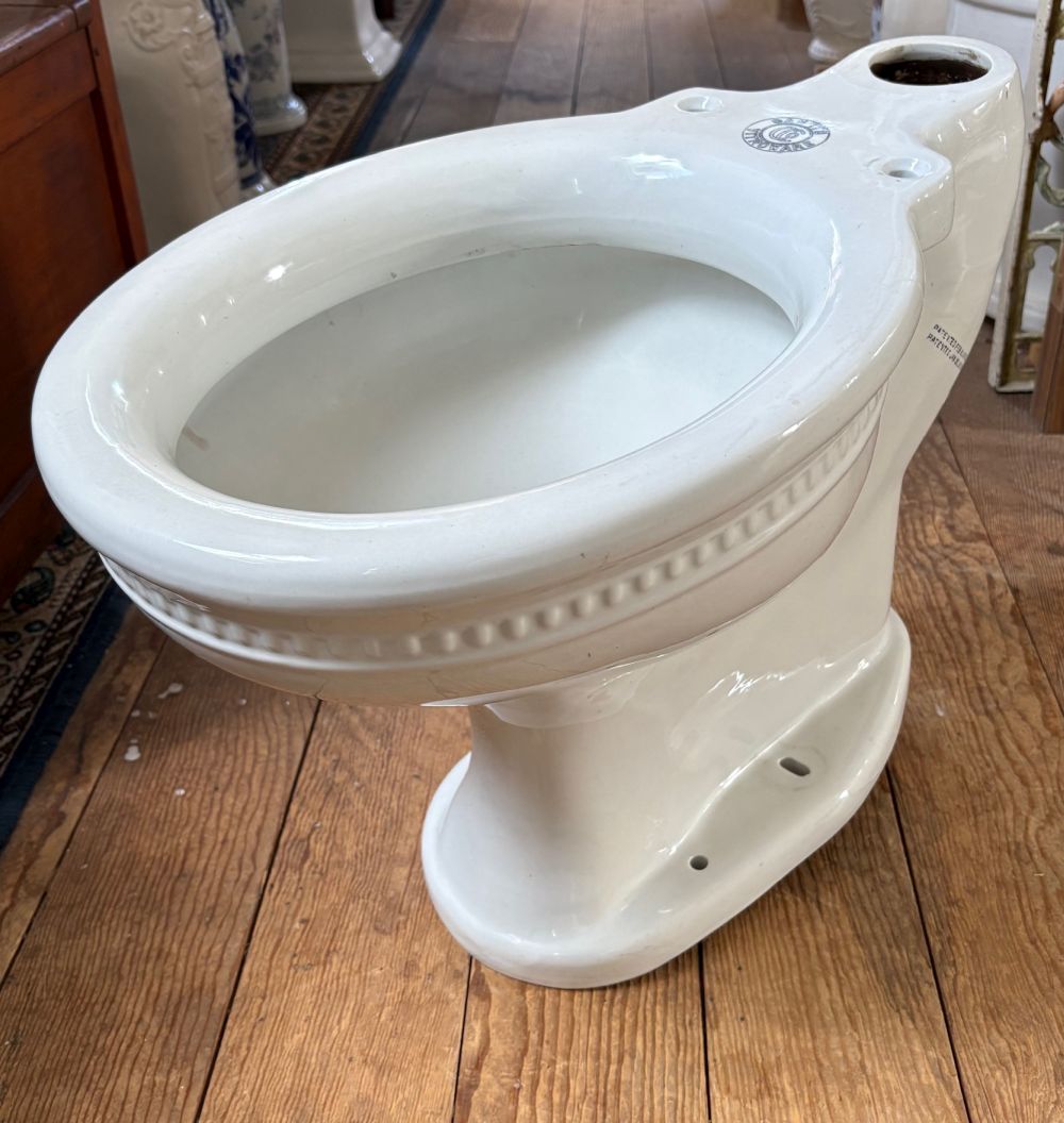1910 Crane Saneto beaded rim toilet bowl