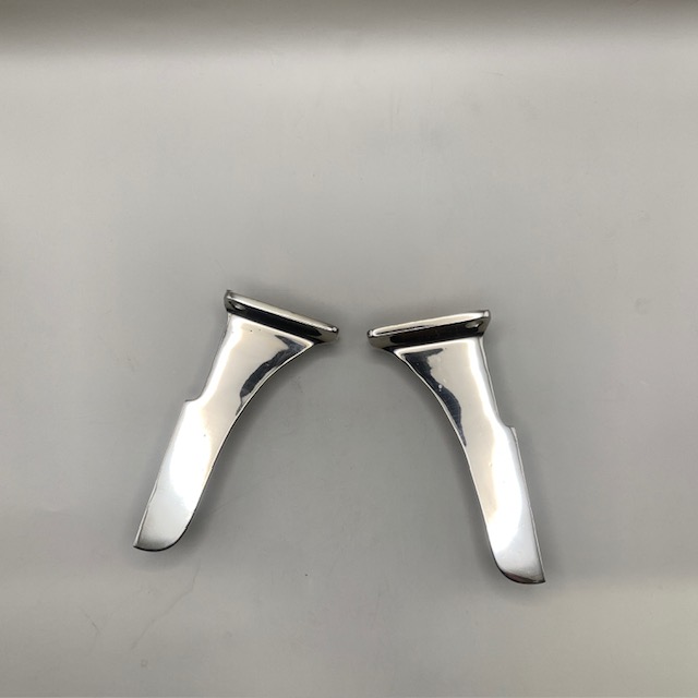 Original Nickel Plated Brass Pedestal Sink Bracket Set - Image 5